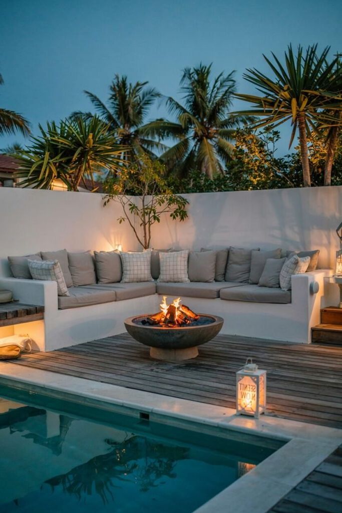 3. Poolside Fire Pit for Cozy Nights - photo 2