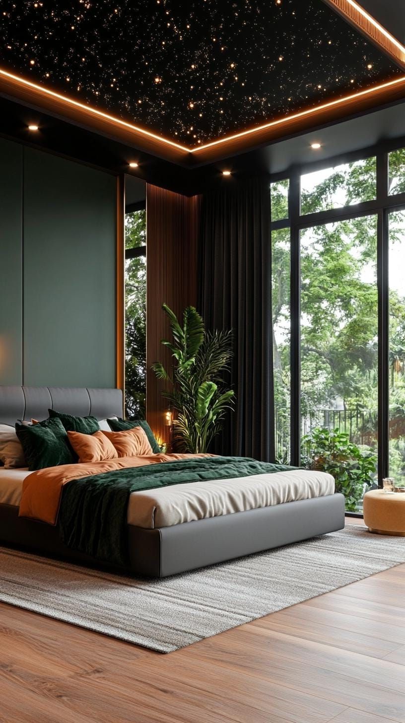 17. Celestial Night Green Bedroom - photo 2