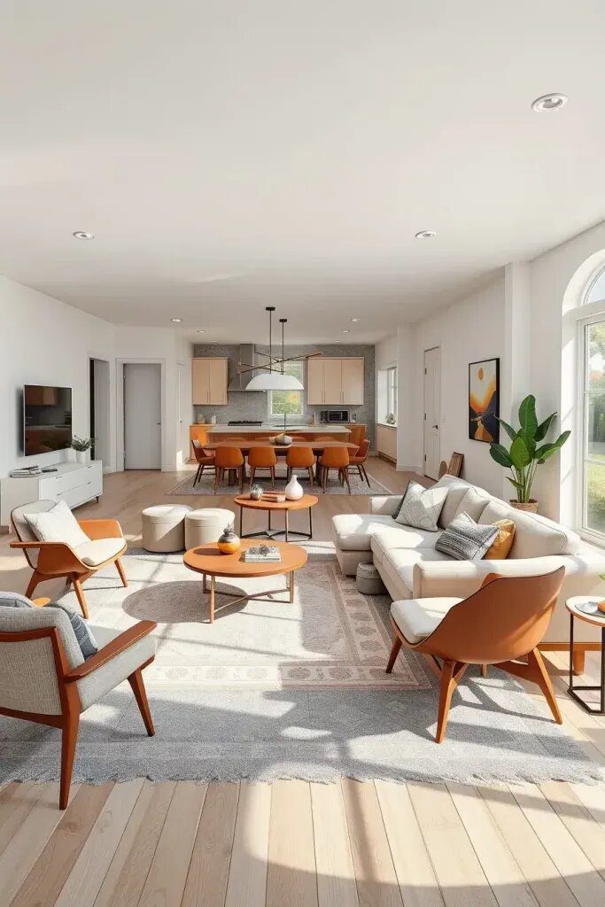 Low-Profile Furniture for Open, Airy Rooms