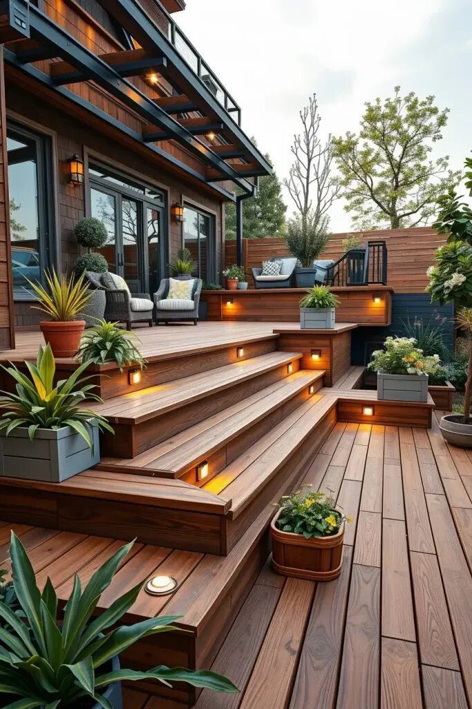 Floating Steps and Elevated Deck Terraces