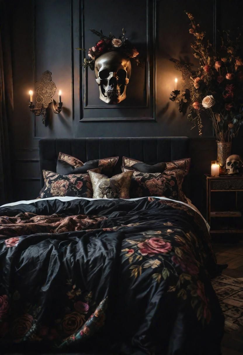 4. Mystical Skull Bedding Trends