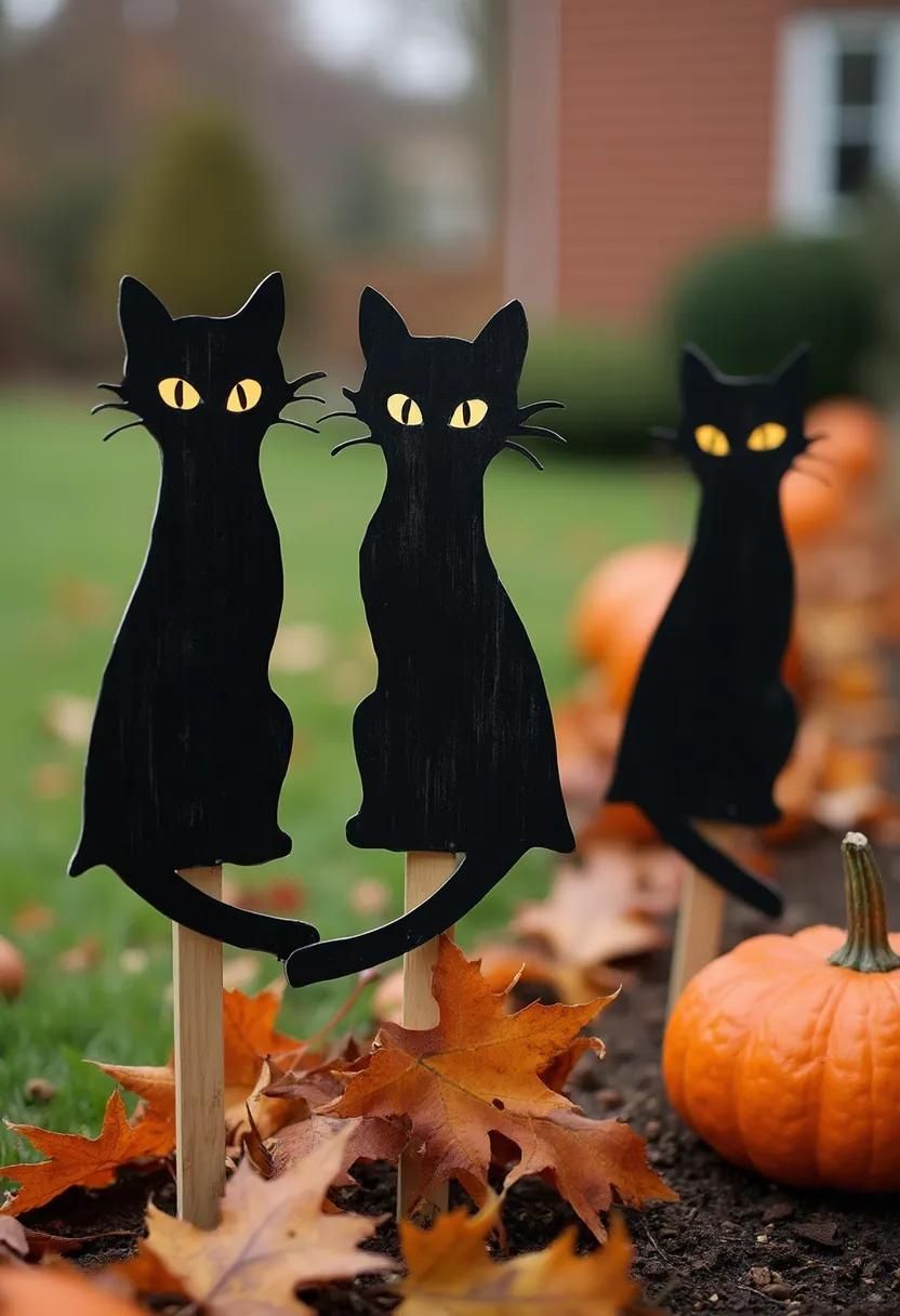 3. Feline-Centric Yard Stakes - photo 2