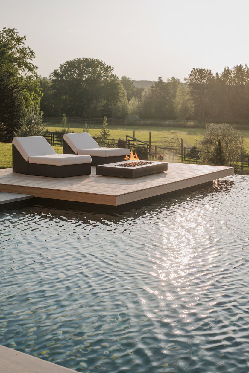 12. Relaxing Oasis: Poolside Deck