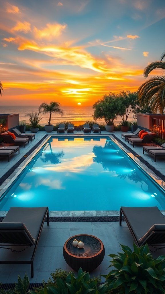 12. A Sleek Rectangular Pool Built for Escape