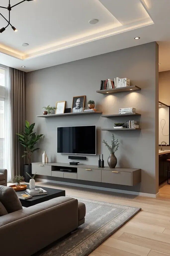 Floating Shelves and Media Units for a Sleek Look - photo 2
