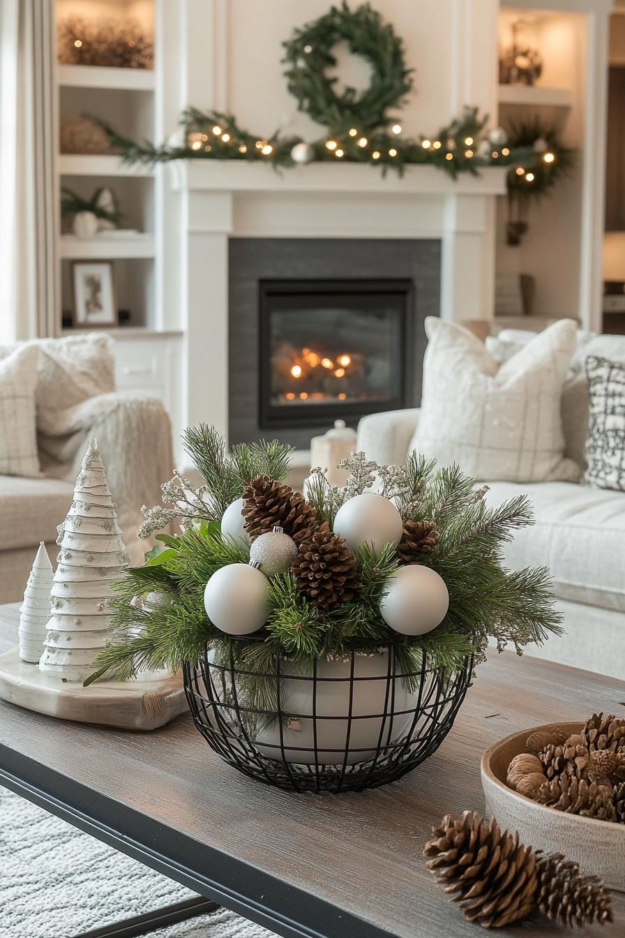 16. Black and White Holiday Baskets - photo 2
