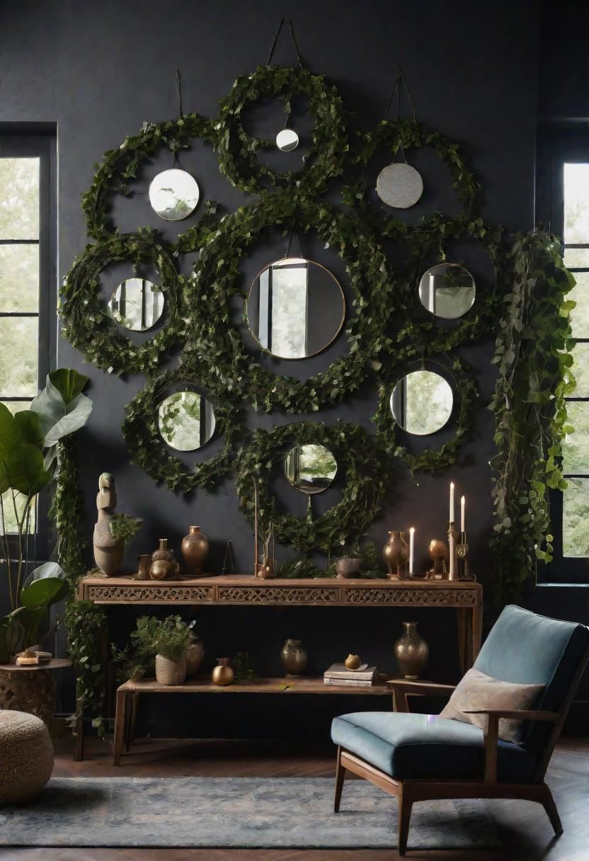 9. Lunar-Inspired Mirror Wall Decor - photo 2