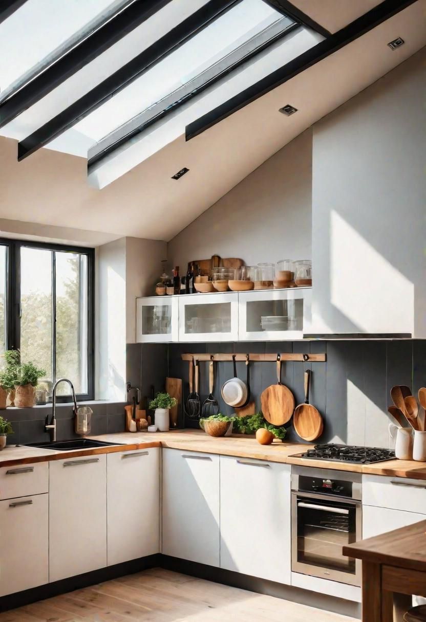25. Using a Skylight to Brighten a Small Kitchen