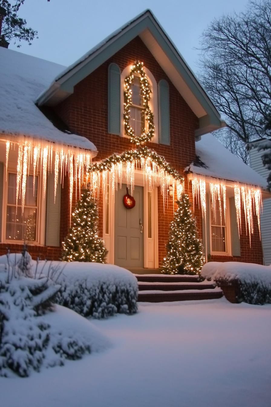 15. Icicle Lights for Roofs and Eaves - photo 3