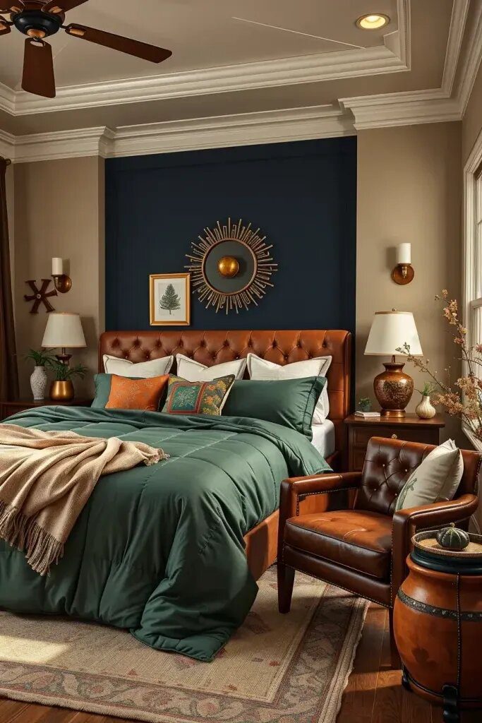 Cabin Color Palettes for a Warm Bedroom - photo 2