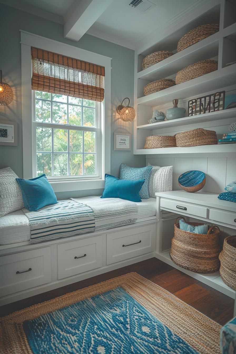 14. Coastal-Inspired Dorm Decor