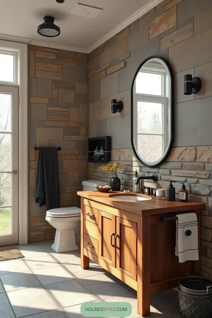 What Is Modern Rustic Bathroom Design