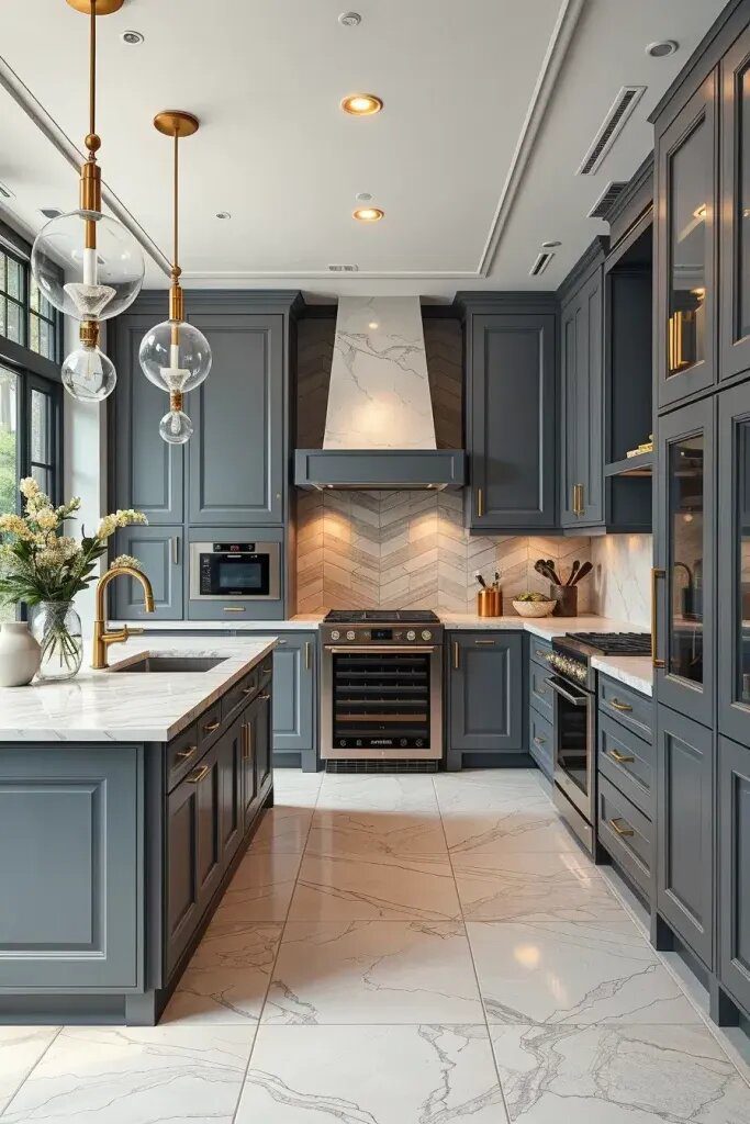 Elegant Charcoal Cabinets for Luxury Kitchens - photo 2