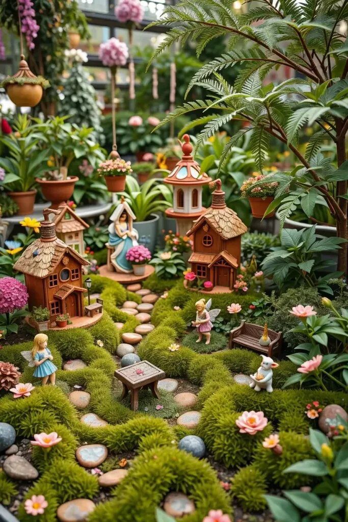 Miniature Fairy Houses with Tiny Figurines - photo 2