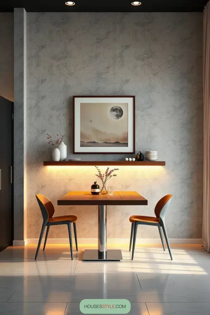 Maximizing Floor Space With Floating Dining Tables