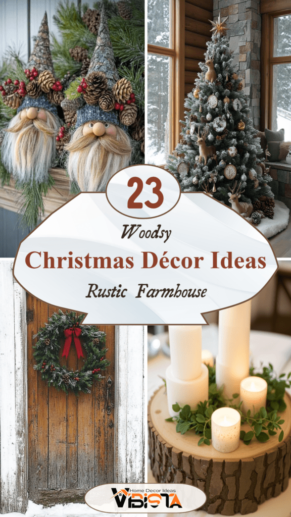 23 Woodsy Christmas Decor Ideas for Your Rustic Farmhouse