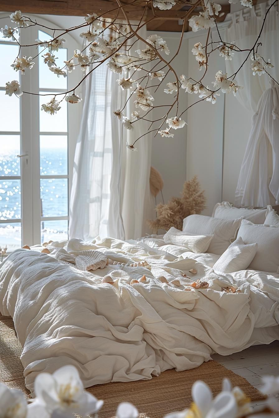 18. Boho Coastal Driftwood Ceiling Mobile
