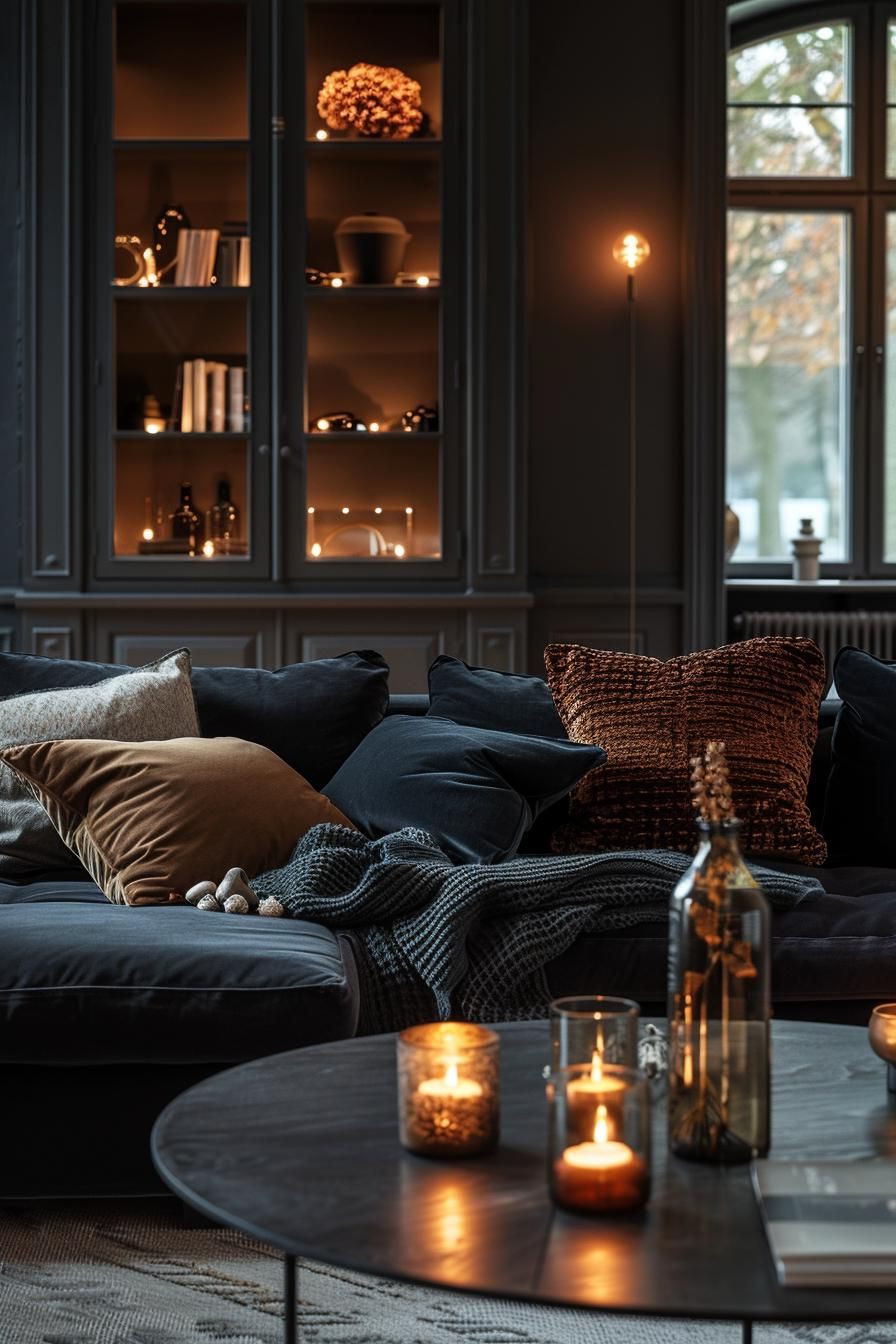 11. Smoked Glass Decor for a Sleek Look