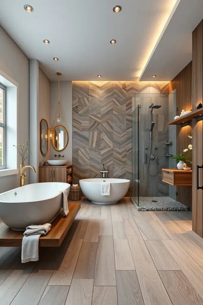 Wood Tile Ideas for a Calming Spa Bathroom - photo 2