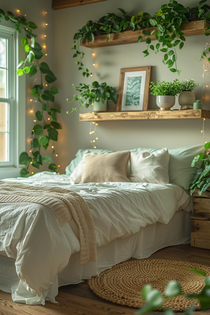 4. Rustic Reclaimed Wood Plant Shelves - photo 2