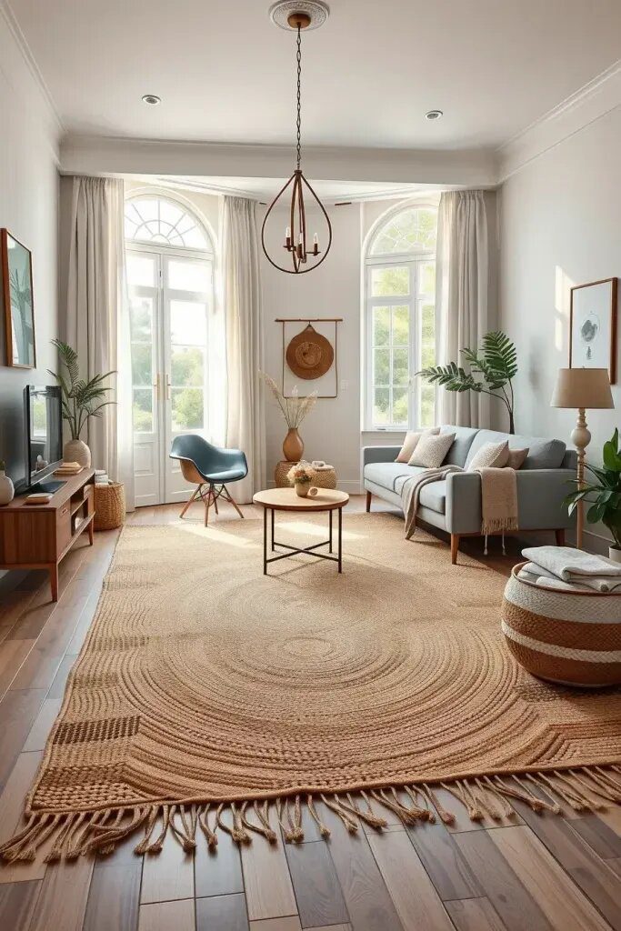 4. Layering Rugs for Extra Coziness