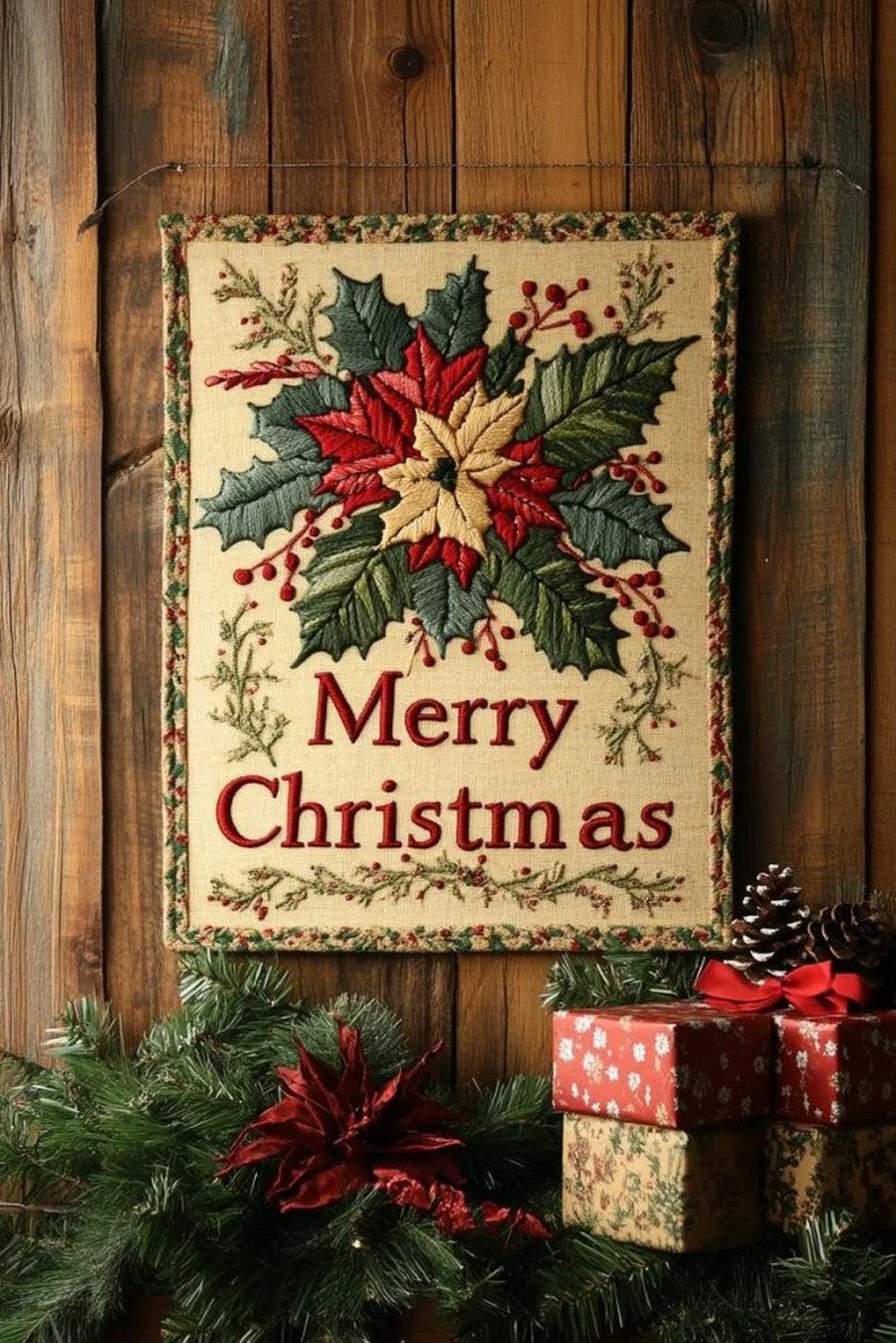 18. Boho Christmas Wall Banner Ideas