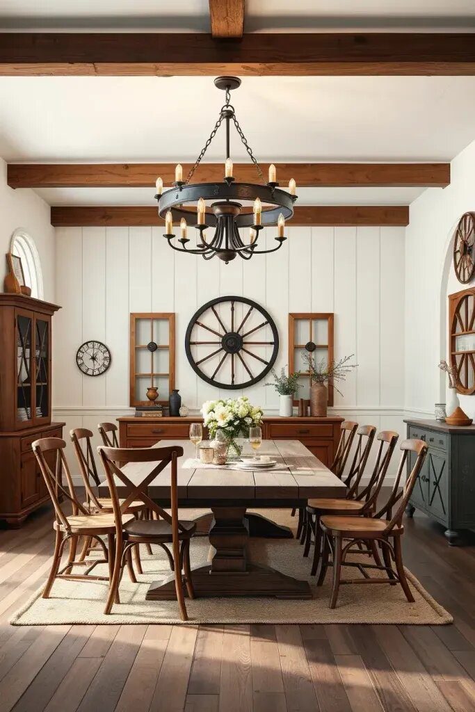 Cozy Farmhouse Chandeliers for Dining Rooms
