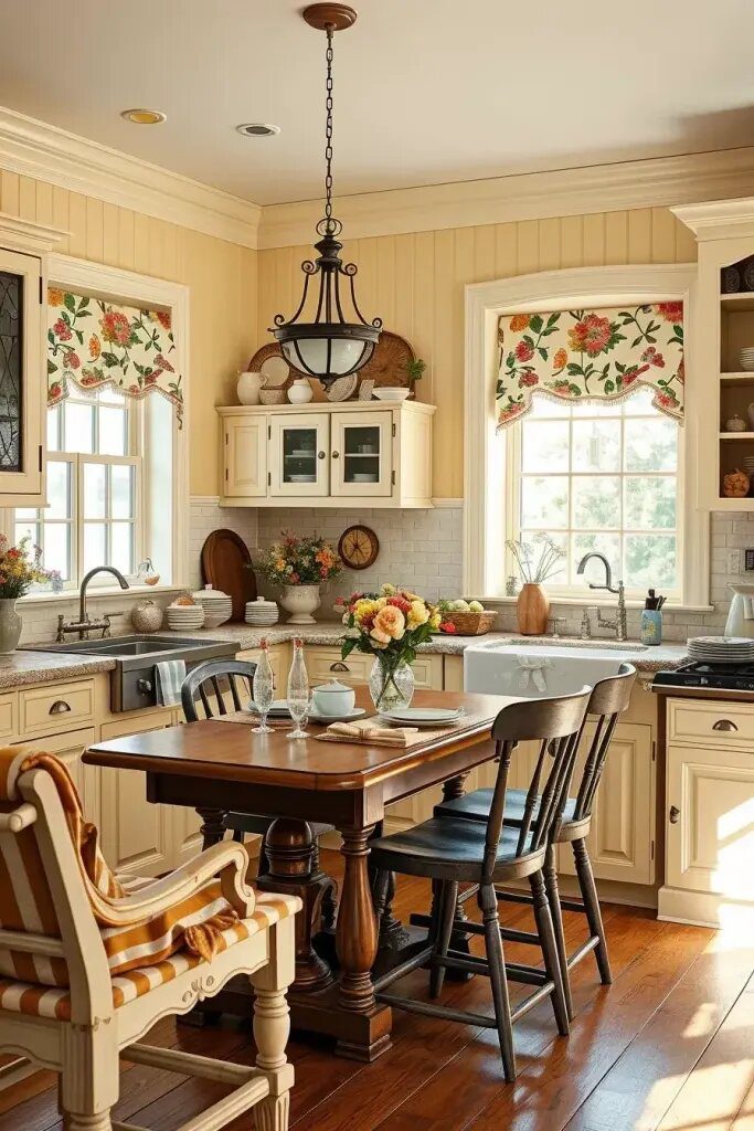 Country Cottage Charm in Soft Yellow Butter