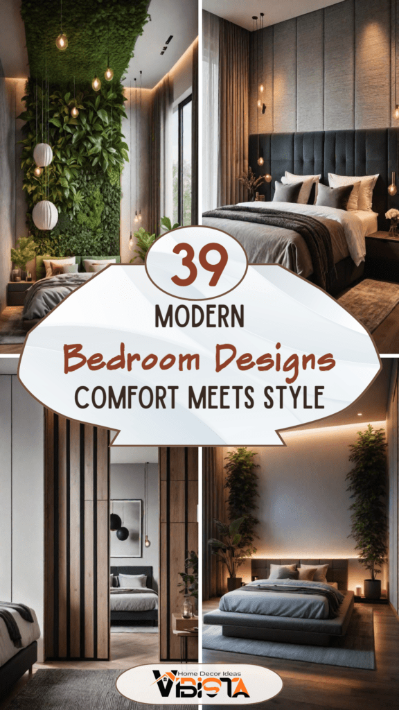 39 Modern Bedroom Designs: Where Comfort Meets Sleek Style