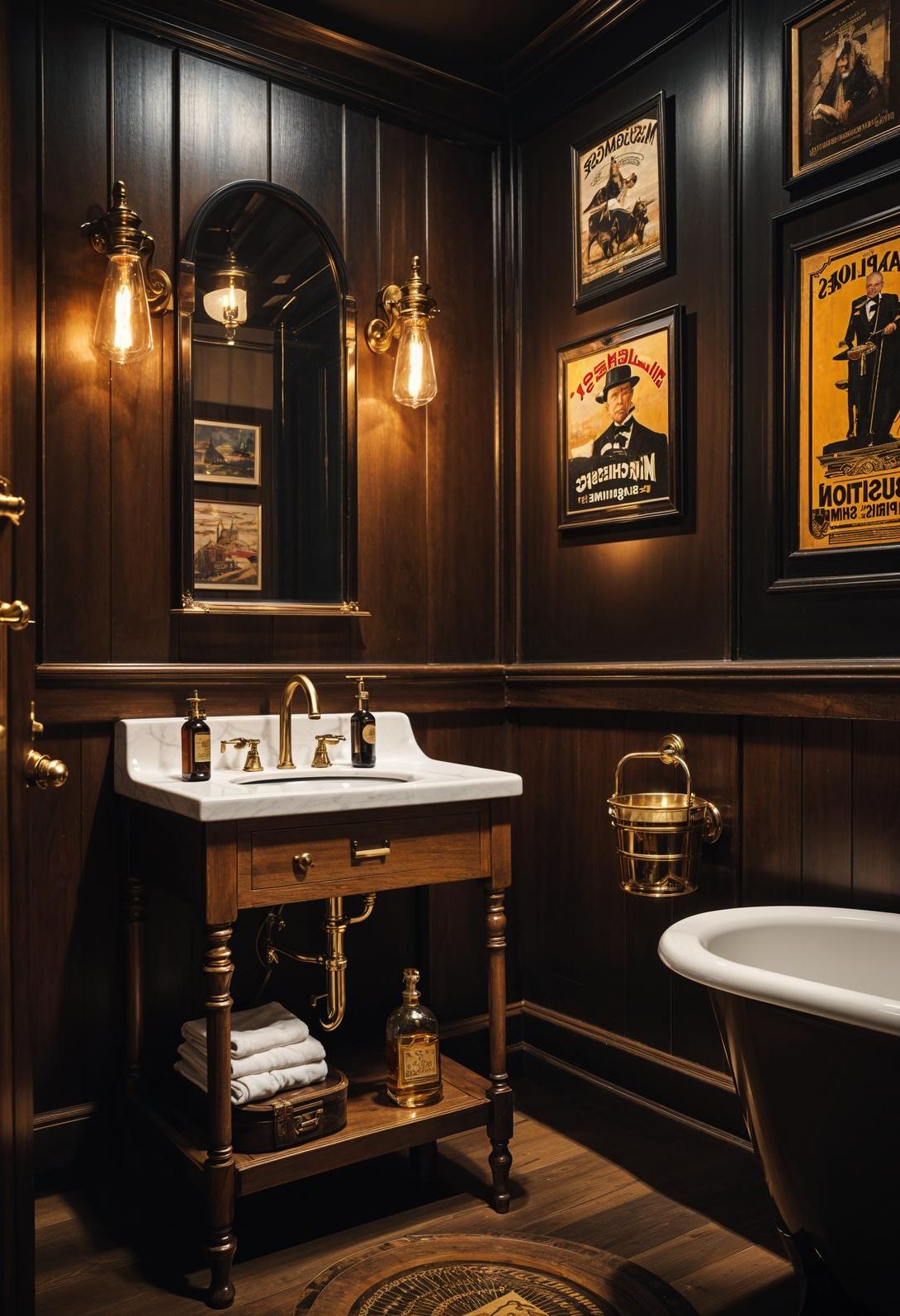 16. Vintage Glam Washstand Inspiration