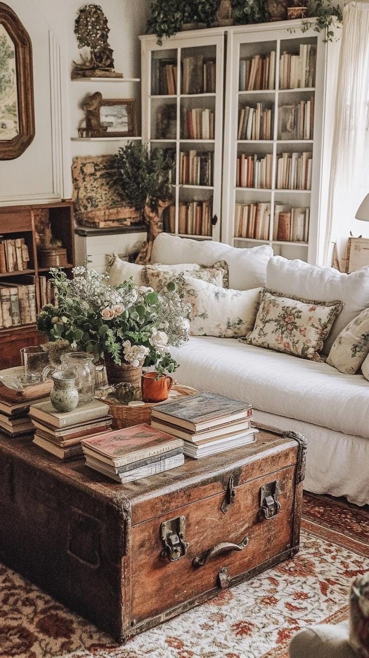 12. Styling a Vintage Trunk as a Coffee Table - photo 3