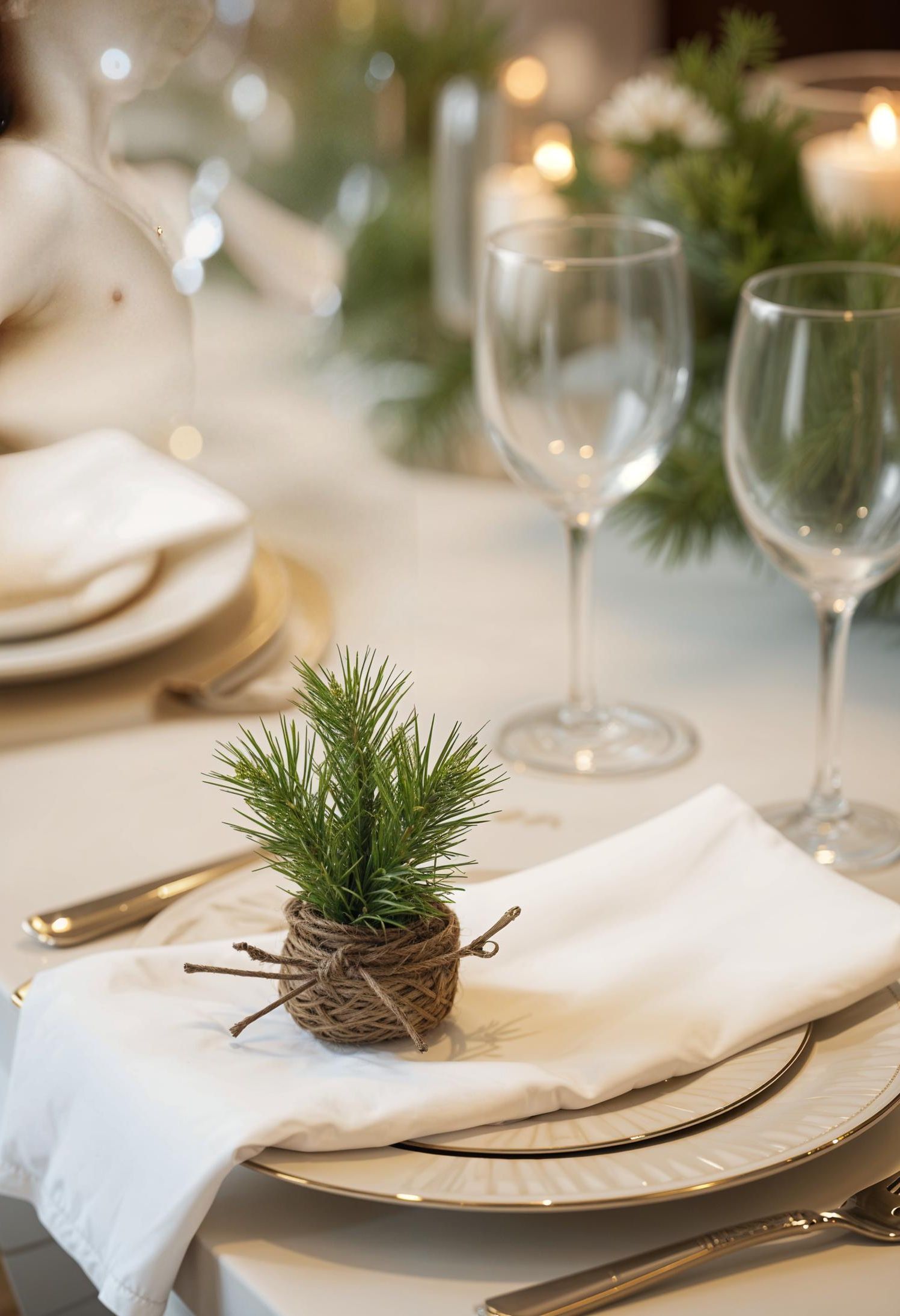 19. Rustic Holiday Table Place Card Holders