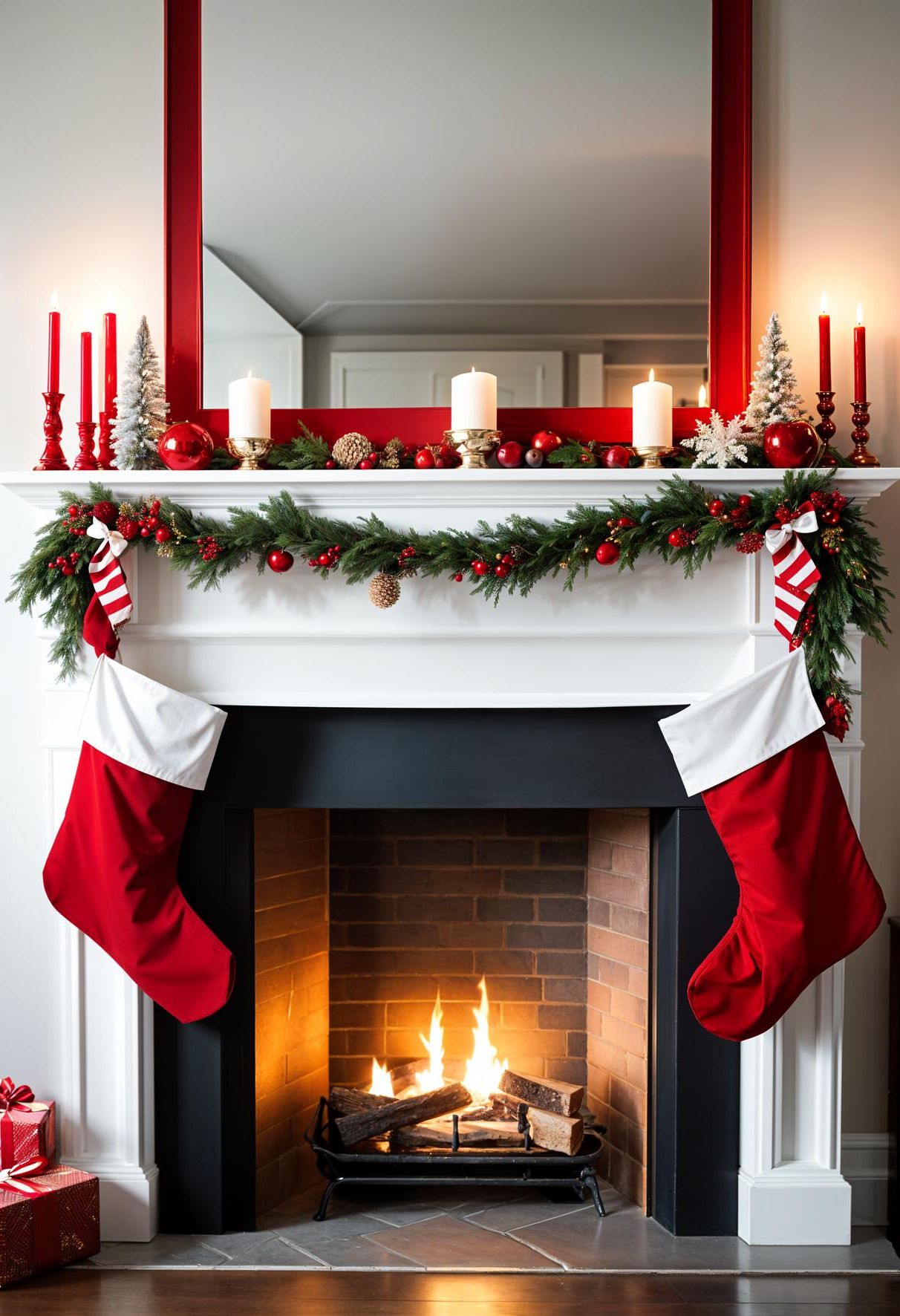 18. Mantel Bunting Decor for the Holidays - photo 2