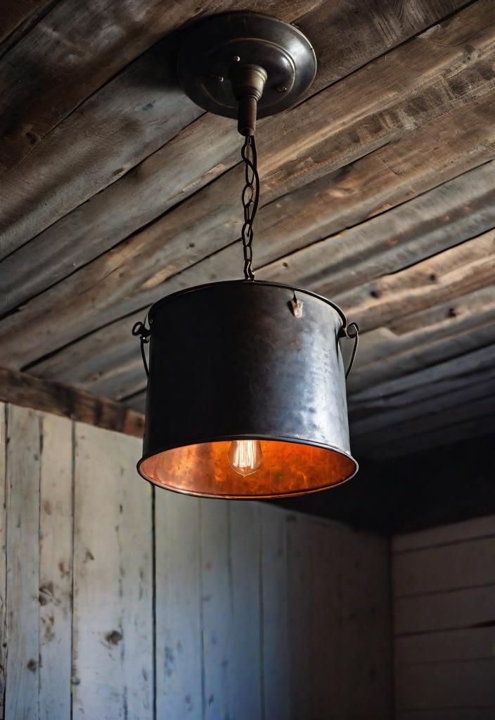 31. Iron Bucket Lighting Hack