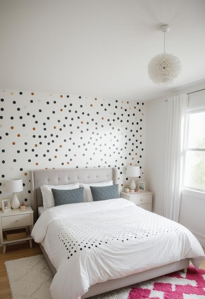 24. Playful Polka-Dot Accent Wall - photo 2