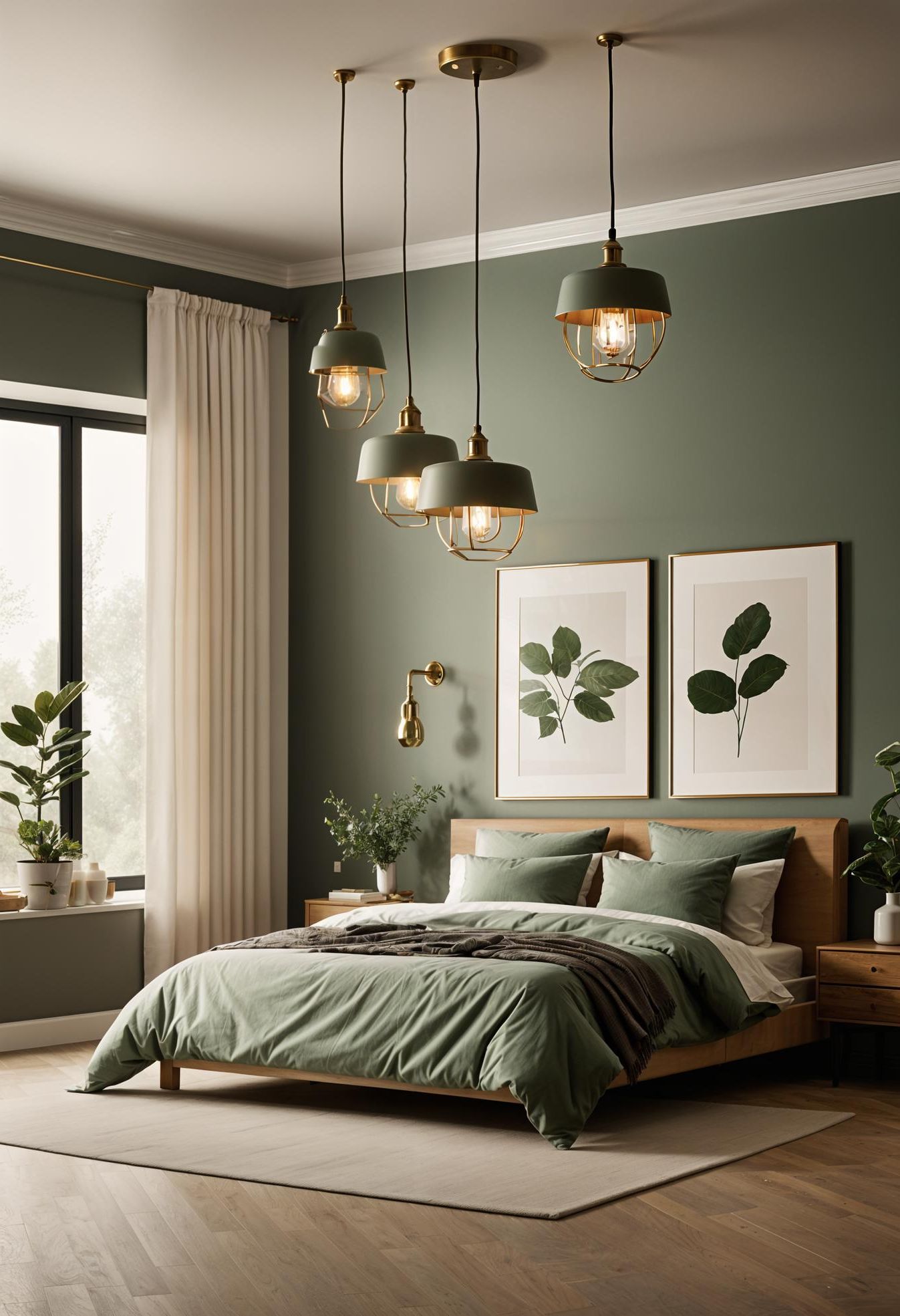 16. Metal Light Fixtures for Bedrooms