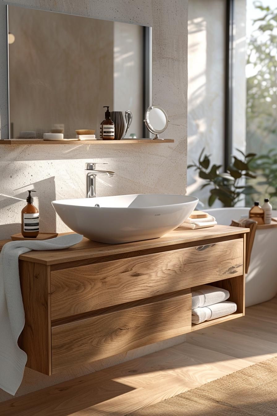 10. Scandi Style Vanity for Bathrooms