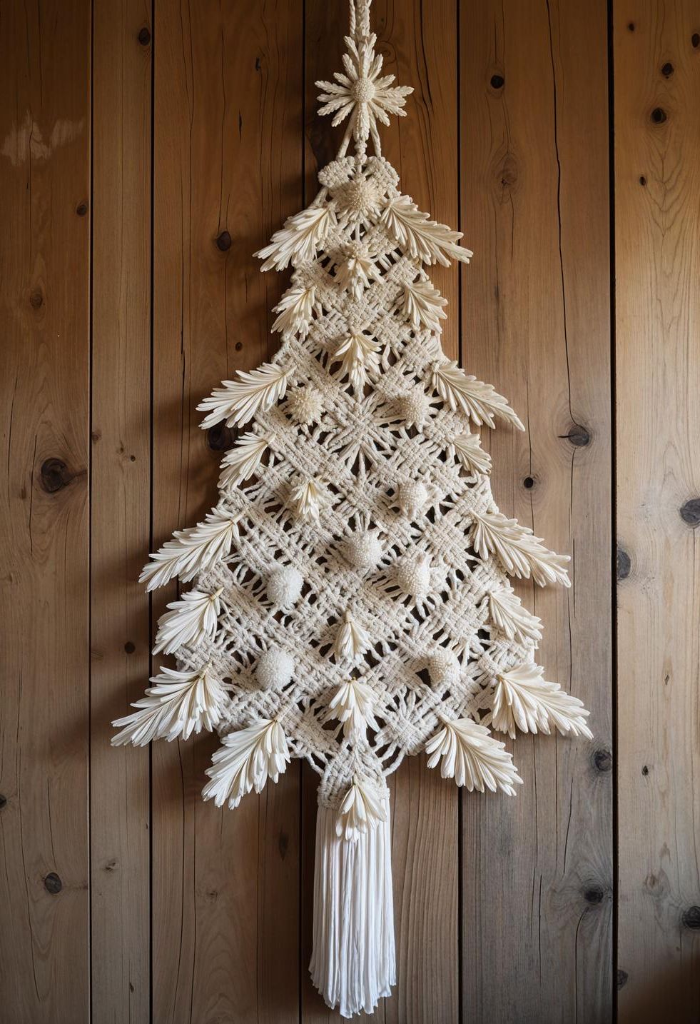 21. Festive Macramé Tree Wall Decor - photo 2