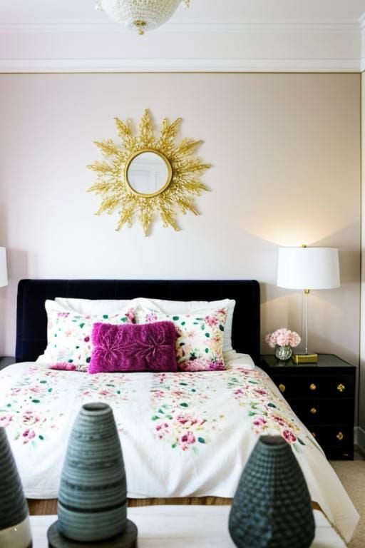13. Feminine Floral Decor