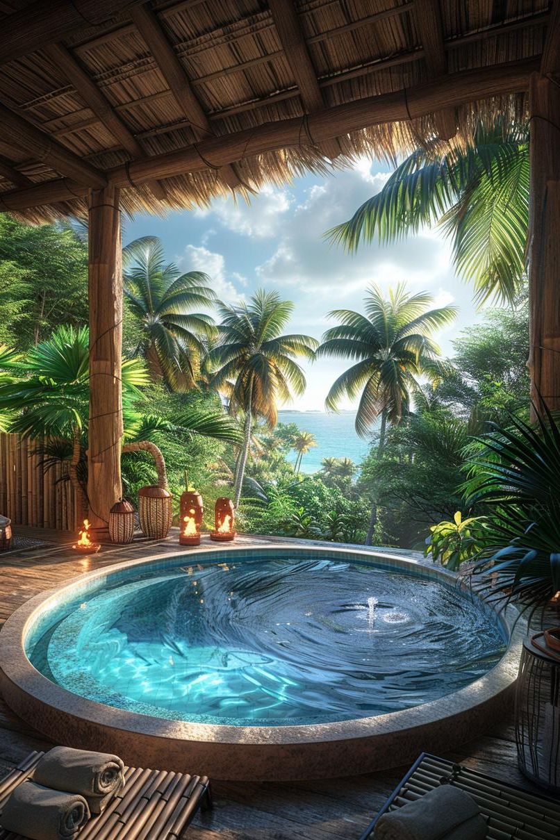 3. Tropical Poolside Retreat Ideas - photo 3