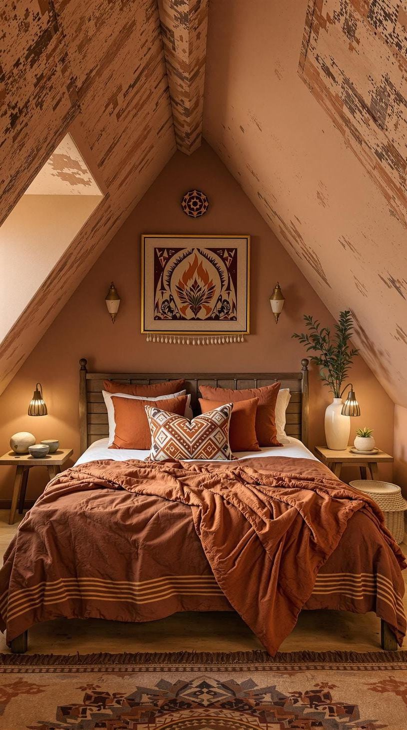 17. Earth-and-fire Theme Using Terra-cotta Accents