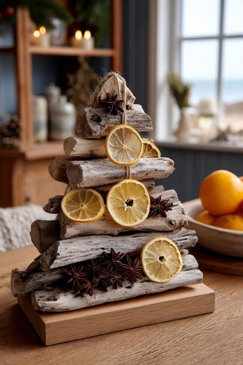 20. Driftwood tree with dried citrus and star anise - photo 2