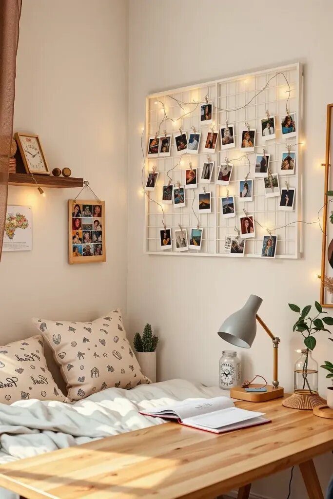Clothespin and Wire Photo Display - photo 2