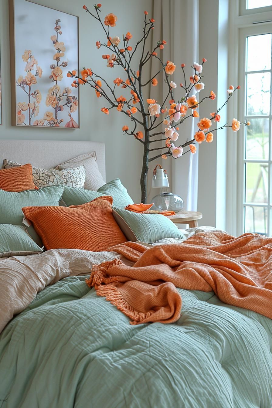 5. Coordinated Bedding and Pillow Styling - photo 2