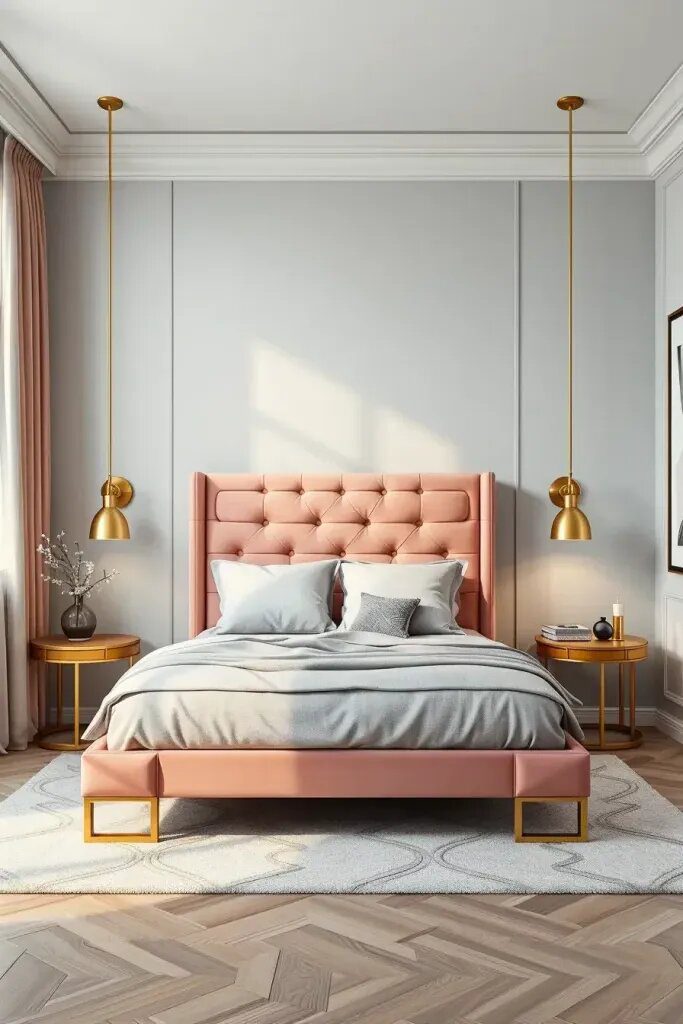 Cozy Gray and Blush Bedroom Makeovers