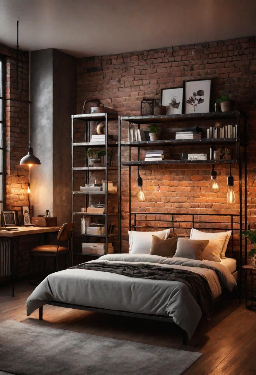 2. Industrial Loft Teen Bedroom - photo 2