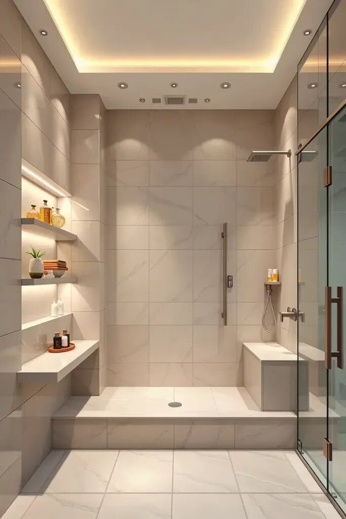 Roomy Shower Niches for Bath Essentials - photo 2