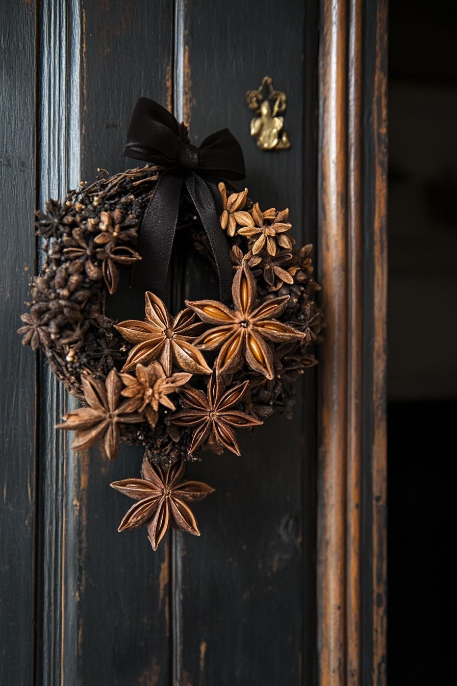 5. Festive Star Anise Wreath Decor - photo 3