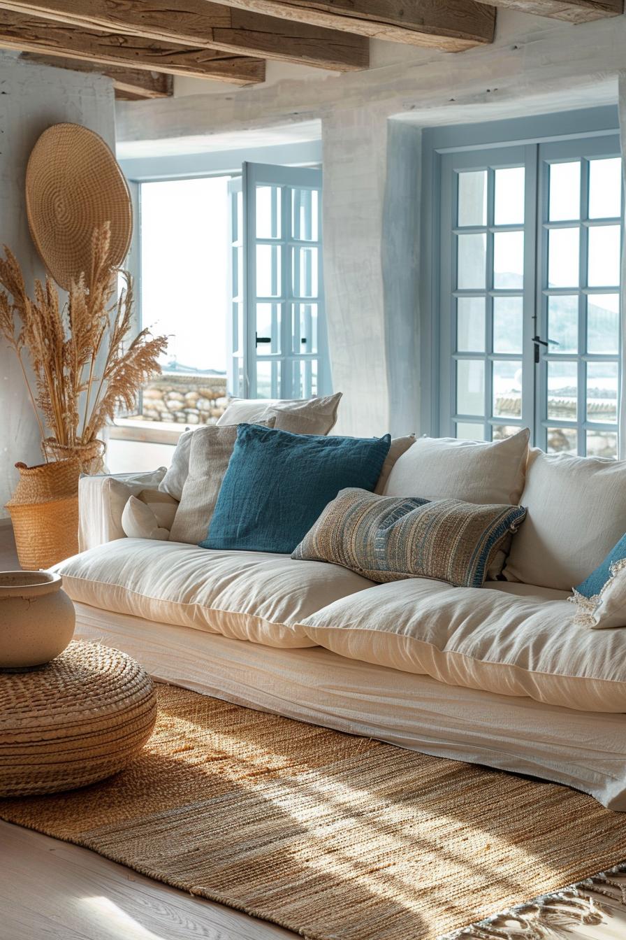 5. Layered Boho Coastal Rug Ideas - photo 2