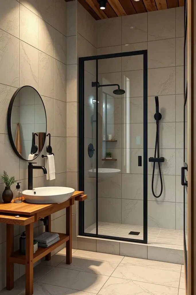 Black Accents for Contrast and Depth